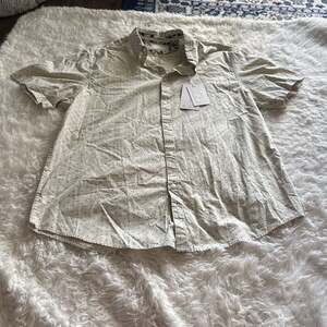 Denim & Flower Ricky Singh Beige All-Over Print Short Sleeve Button-Down Shirt